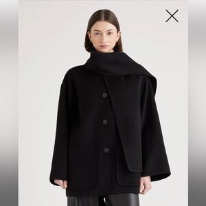 Quince Merino Wool Scarf Coat